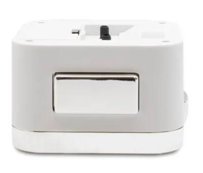Acctim Otis Analogue Sweep Bell Alarm Clock White 16492