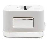 Acctim Otis Analogue Sweep Bell Alarm Clock White 16492