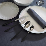 Salter Noir Silver Stainless Steel 16 piece Cutlery Set