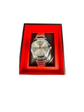 Supleon Men's Luxury Round Watch – Silver Stainless Steel Bracelet Supleon
