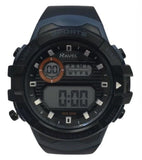 Ravel Mens 3ATM Digital Sports Black/Blue Watch RDG.14.32