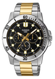 Casio Mens Classic Two-Tone Gold Black Watch Gadgetize