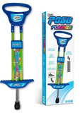 Pogo Stick - Ozbozz Go Light Up Spring powered 89cm Blue Outdoor Garden Game for Boys Girls