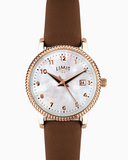 Limit Ladies Rose Gold Case & PU Strap with White Dial Watch Gadgetize