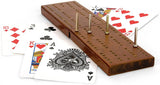 Toyrific Wooden Cribbage Board & Playing Cards, Traditional Card Game Set, Family Games- TY4412