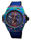 New Rainbow Watch Mens Dated Dial Analogue Rubber Strap Watch NY London Available Multi Colour