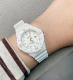 Casio Childrens Quartz Analog Rubber Strap Watch LRW-200H-7E1VDF