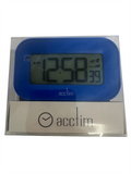Acctim Kyle Digital Alarm Clock, LCD Digital Display with White Backlight, Snooze Function, Volume Control Electric Blue Gadgetize