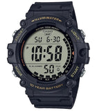 Casio Men's Digital Black Resin Strap Watch - AE-1500WHX-1AVDF