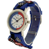 Ravel Childrens 3D Racing Car Timeteacher Analogue Multicolour Strap Watch Blue R1513.31B