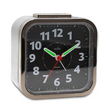 Acctim Otis Analogue Sweep Bell Alarm Clock Titanium Gadgetize