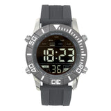 Henley Mens Digital Black Dial Rubber Strap Watch Grey HDG037.13