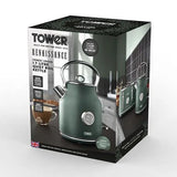 Tower Renaissance Kettle Quick Boil 1.7L 3KW Forest Green Gadgetize