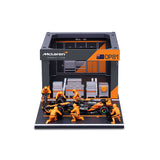 1:43 F1 Mclaren Mcl38 2024 Pit Pass Diorama Piastri - Diecast Model car Collectables