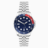 Sekonda Ladies Balearic Silver Alloy Case & Stainless Steel Bracelet with Blue Dial Watch