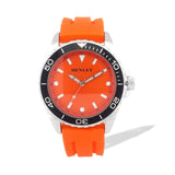 Henley Mens Monotone Silicon Sports Watch - Orange