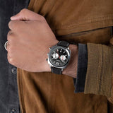 Sekonda Mens Pilot Airborne Chronograph Black Strap Watch 30028