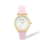 Henley Womens Golden Pastille Faux Leather Summer Watch - Pink