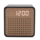 Interval Wooden Alarm Clock with Bluetooth Speaker - Black Interval