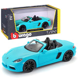 1:24 Porsche 718 Boxster Blue  - Diecast Model car Collectables
