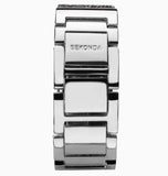Sekonda Seksy Ladies Bling Rectangular Purple Dial & Purple stone Stainless Steel Bracelet Strap Watch