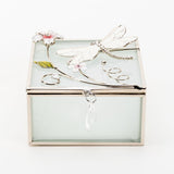 Sophia Classic Glass & Wire Dragonfly Square Trinket Box