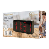 Lloytron 'Sunrise' Large 1.6'' LED Display USB Powered Alarm Clock