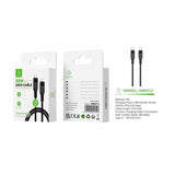 Woox Type C to Lightning PVC Data Cable, 30W, 9.8ft 3m, Black Woox