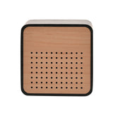 Interval Wooden Alarm Clock with Bluetooth Speaker - Black Interval
