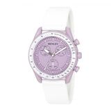 Henley Ladies Pastel Coloured Silicone Sports Watch White/Lilac H06179.7