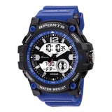 Ravel Adults Ana-Digi Dual time 5ATM Sports Cobalt Blue Digital Watch RDT.2E