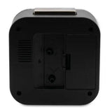 Acctim Otis Analogue Sweep Bell Alarm Black Clock 16493