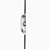 Sekonda Mens Originals Silver Case & Black Leather Strap with Silver Dial