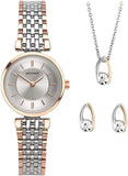 Sekonda Ladies Gold/Silver Bracelet Earings Gift Set  Watch