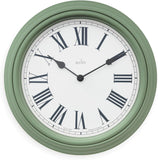 Acctim Devonshire Traditional 28cm Quartz Sage Green Wall Clock 22715