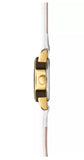 Limit Ladies Fashion Octagonal Gold Analogue with Light Grey Leather Strap Watch