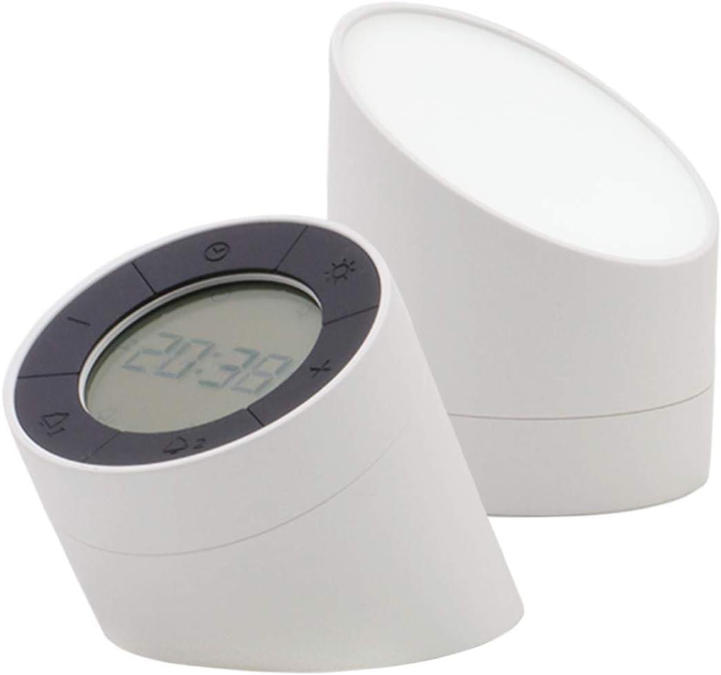 Acctim Jowie Dual Digital Alarm Clock/Nightlight Superbrite with Light Touch Sensor White