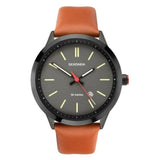 Sekonda Mens Analogue Quartz Watch with Brown Leather Strap 1828