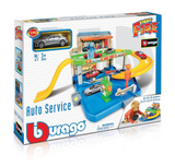 Burago 1:43 STREET FIRE AUTO SERVICE GARAGE Gadgetize