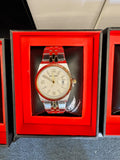 SUPLEON Men's Stainless Steel Analog Watch – Gold Dial Supleon