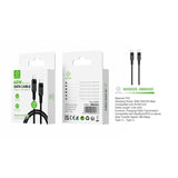 Woox MX0020 Type C to Type C PVC Data Cable, 60W, 3.3ft 1m, Black