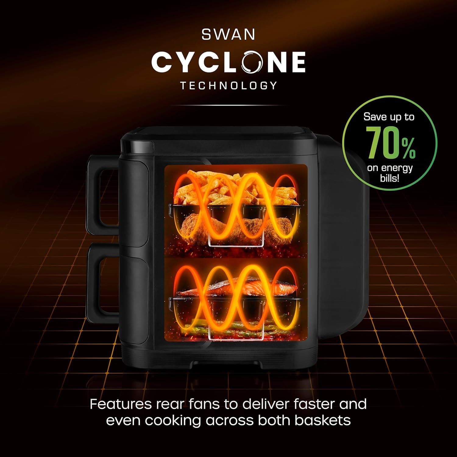 Swan 11L Duo Layer Air Fryer
