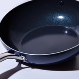 Blue Diamond 7-Pcs Cookware Set - Casserole, Frying & Wok Lids & Mats