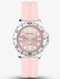 Sekonda Ladies Balearic Silver Alloy Case & Pink Rubber Strap with Pink Dial Watch