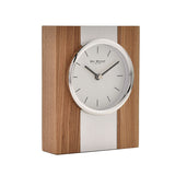 Wm.Widdop Square Wood & Metal Mantel Clock Baton Dial