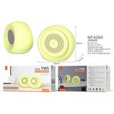 Mini TWS Bluetooth Speaker Eyes, 2 in 1 with TWS function, 3Wx2, 300mAh x2, BTS 5.0, Yellow