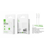 Woox MX0021 Type C to Lightning PVC Data Cable, 30W, 3.3ft 1m, White