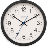 Acctim Bromham Non Ticking Sweep Seconds Hand Wall Clock 20cm Diameter Black