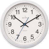 Acctim Bromham Non Ticking Sweep Seconds Hand Wall Clock 20cm Diameter Silver