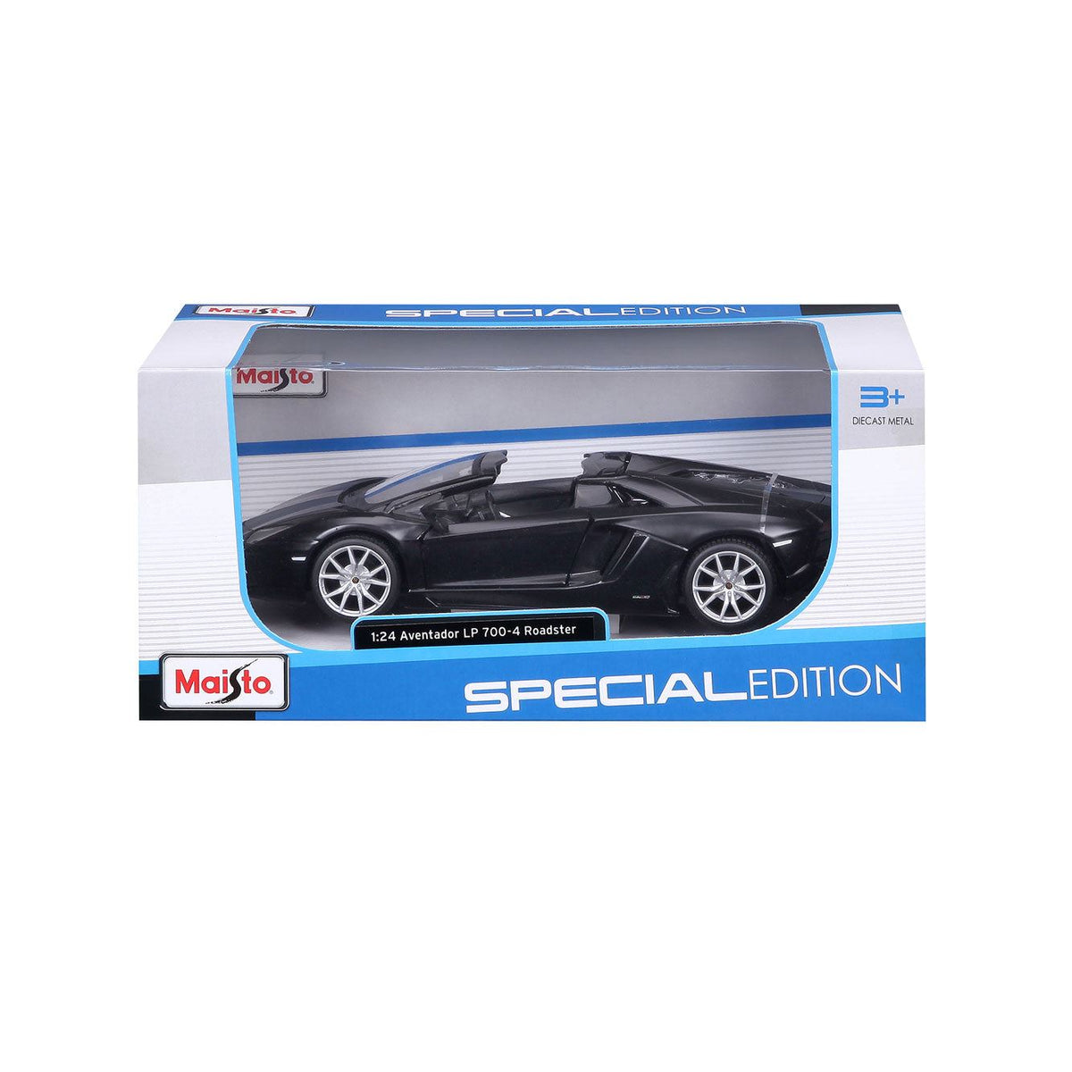 1:24 Dull Black Lamborghini Aventador Lp 700-4 Roadster  - Diecast Model car Collectables Burago